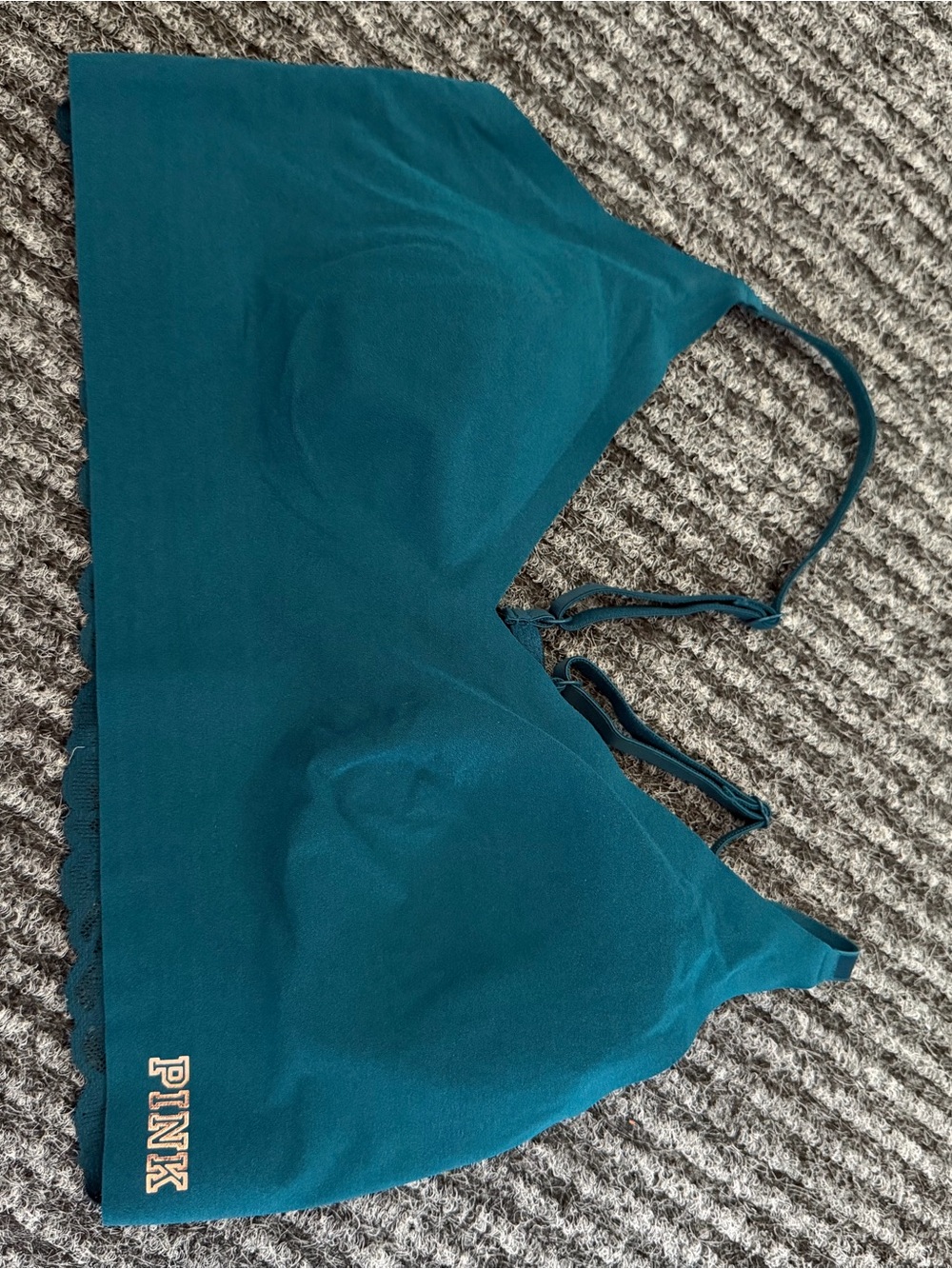 PINK Victoria's Secret Teal Seamless Bralette